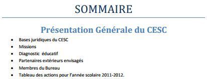 Comité d'éducationà la santé et à la citoyenneté